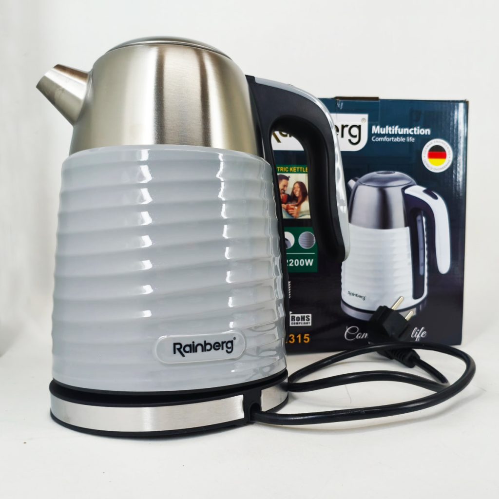 Чайник електричний Rainberg RB-2315 1.8л 2200Вт Gray
