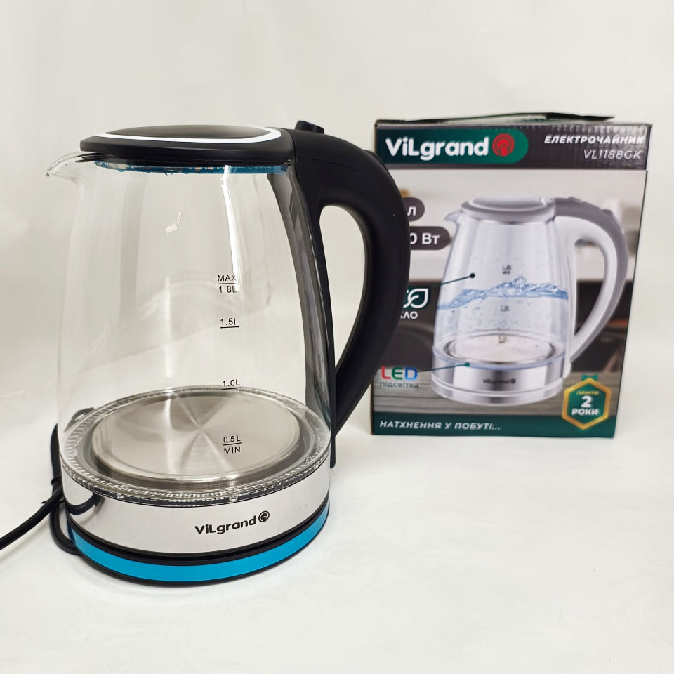 Електрочайник Vilgrand VL1188GK 1800Вт 1.8Л