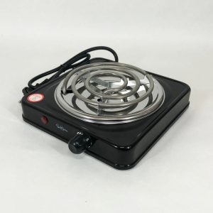 Плита електрична Suntera SP-1910, електроплита 1000 w, електроплита 1 комфорка Black