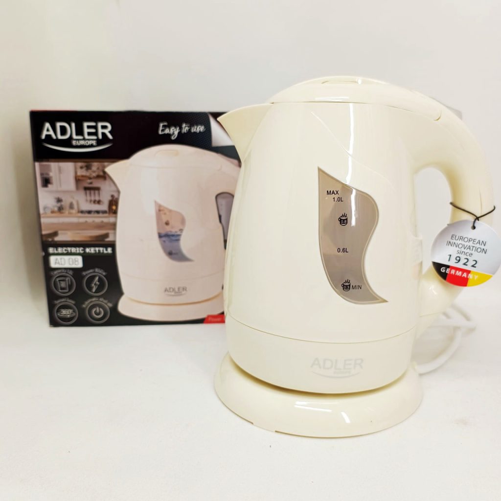 Електрочайник Adler AD 08 1.0л Beige