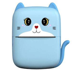 Портативний дитячий термопринтер із Bluetooth A8 Cat міні принтер для телефону Blue