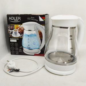 Чайник електричний Adler AD 1274 1.7л 2200Вт пластиковий з автоматичним вимкненням White