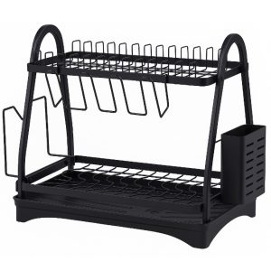 Сушарка для посуду Edenberg EB-17982 настільна 2 яруси 50х30х38 Black
