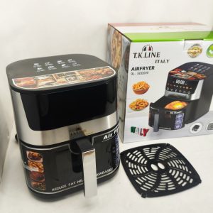 Аерофритюрниця T.K.Line TK00276 9л 5000Вт з сенсорним керуванням LED-дисплеєм і 8 програмами