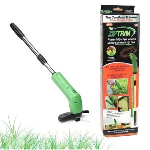 Газонокосарка для саду Zip Trim акумуляторна, Тример для трави та кущів для підстригання газону