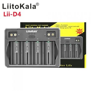 Універсальний зарядний пристрій Liitokala Lii-D4 на 4 канали (Li-ion, NiMH + NiCD + крона) Type-C