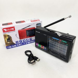 Портативна стовпчик радіо MP3 USB Golon RX-6622 Black