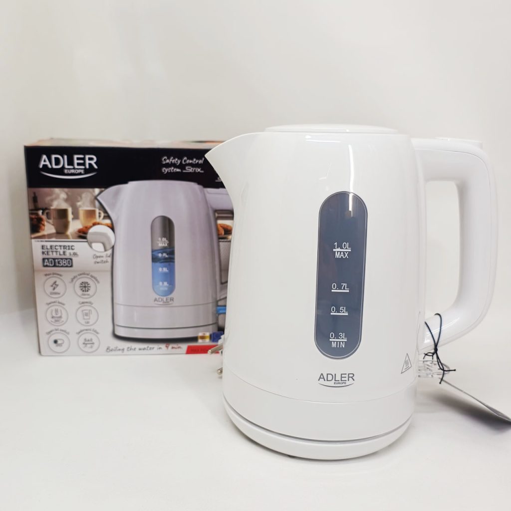 Електрочайник Adler AD 1л 2200Вт White