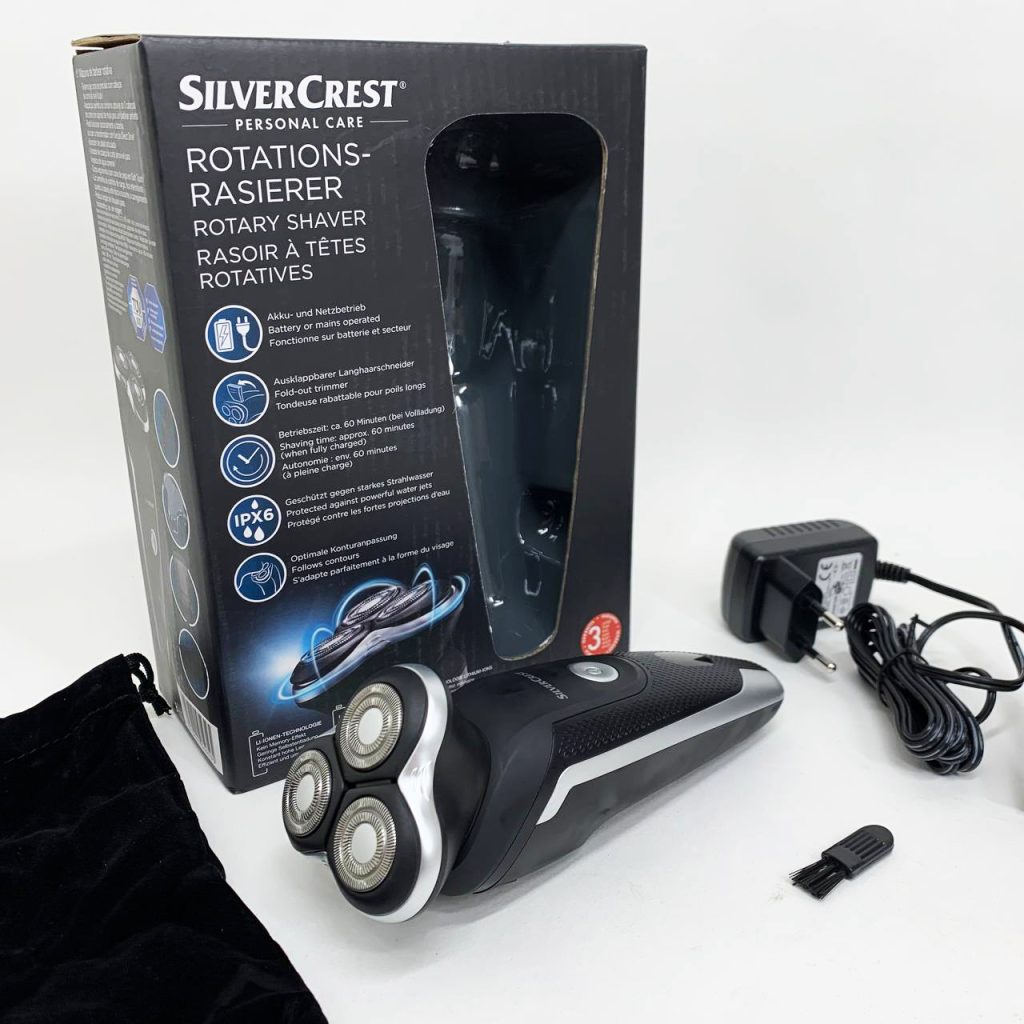 Електробритва для чоловіків роторна Silver Crest SRR 3.7 C3 акумуляторна
