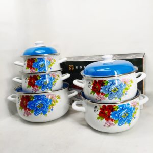 Набір емальованих каструль 10 предметів Edenberg EB-1878
