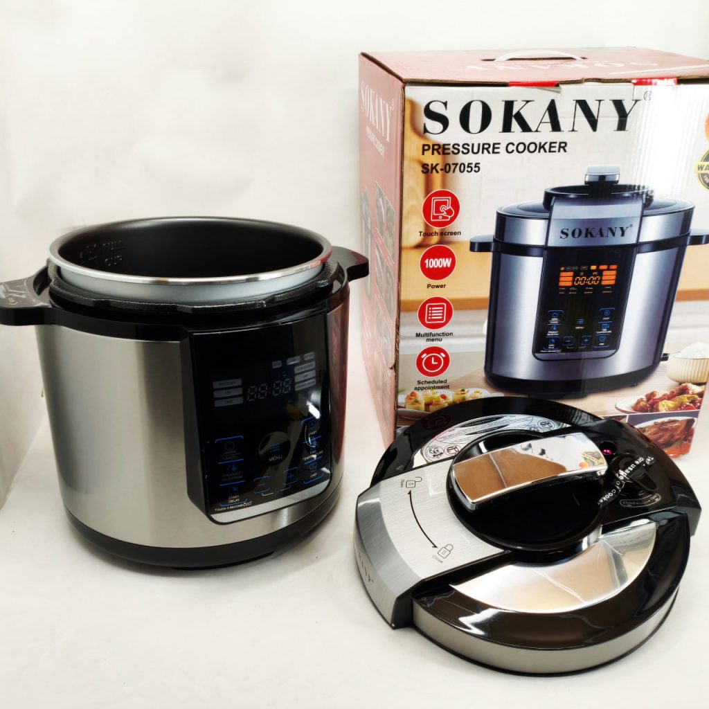 Мультиварка-скороварка-пароварка Sokany SK-07055 7л 3 в 1 Електрична з таймером 1000Вт