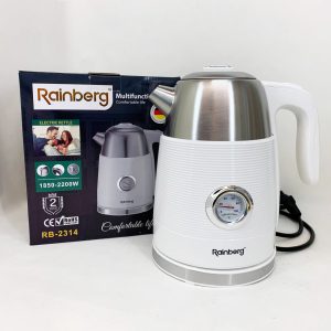 Чайник електричний з датчиком температури Rainberg RB-2314 2200Вт 1.7л White
