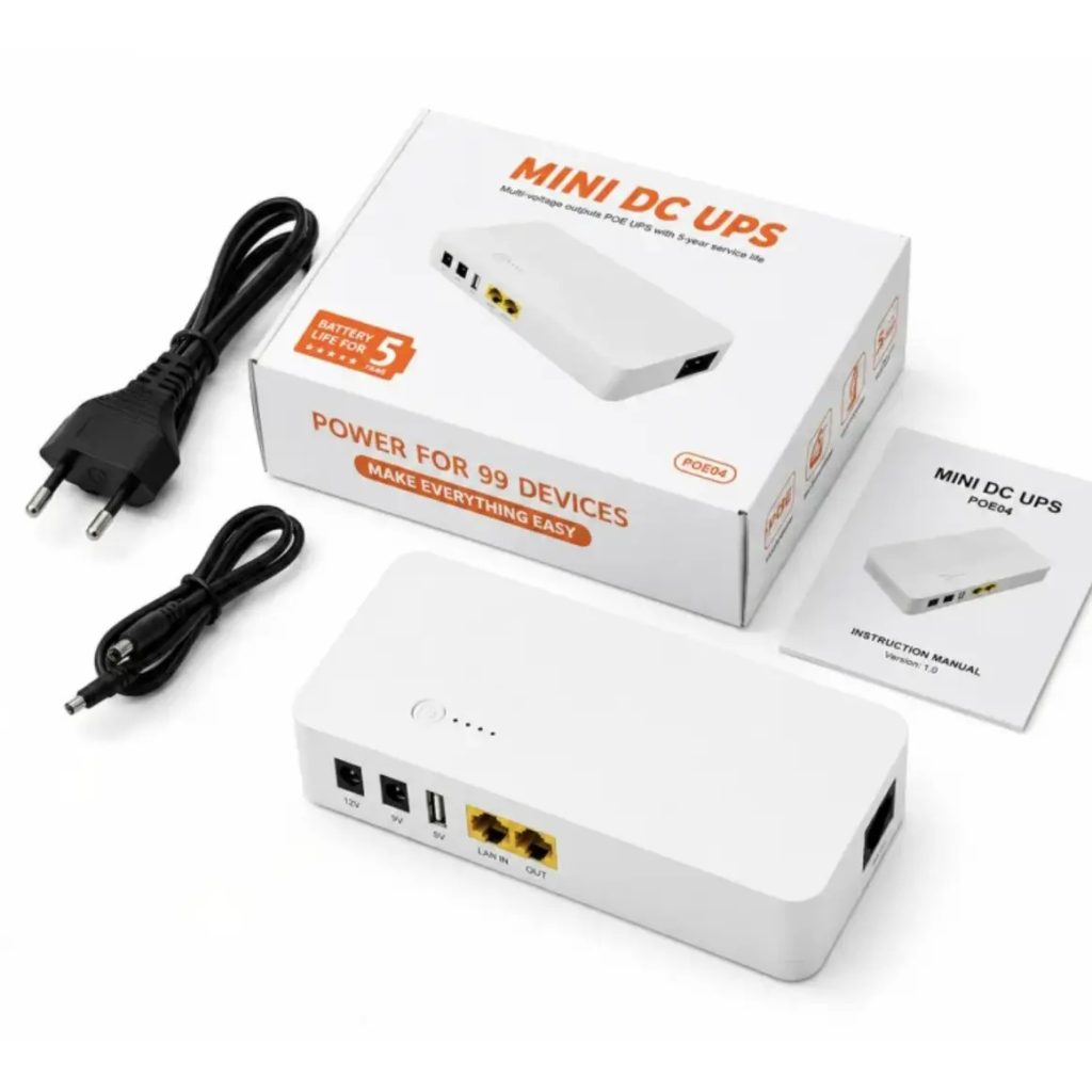 Безперебійник (UPS) для WI-Fi роутера WGP POE04 8800mAh (32.56WH) 18W підтримує 9/12V до 10 годин автономної роботи