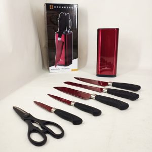 Набір ножів Edenberg EB-11027 7 предметів Red