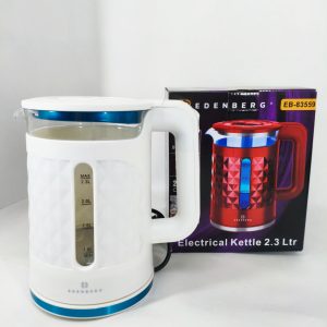 Електрочайник скляний Edenberg EB-83559 2.3л 1500Вт White