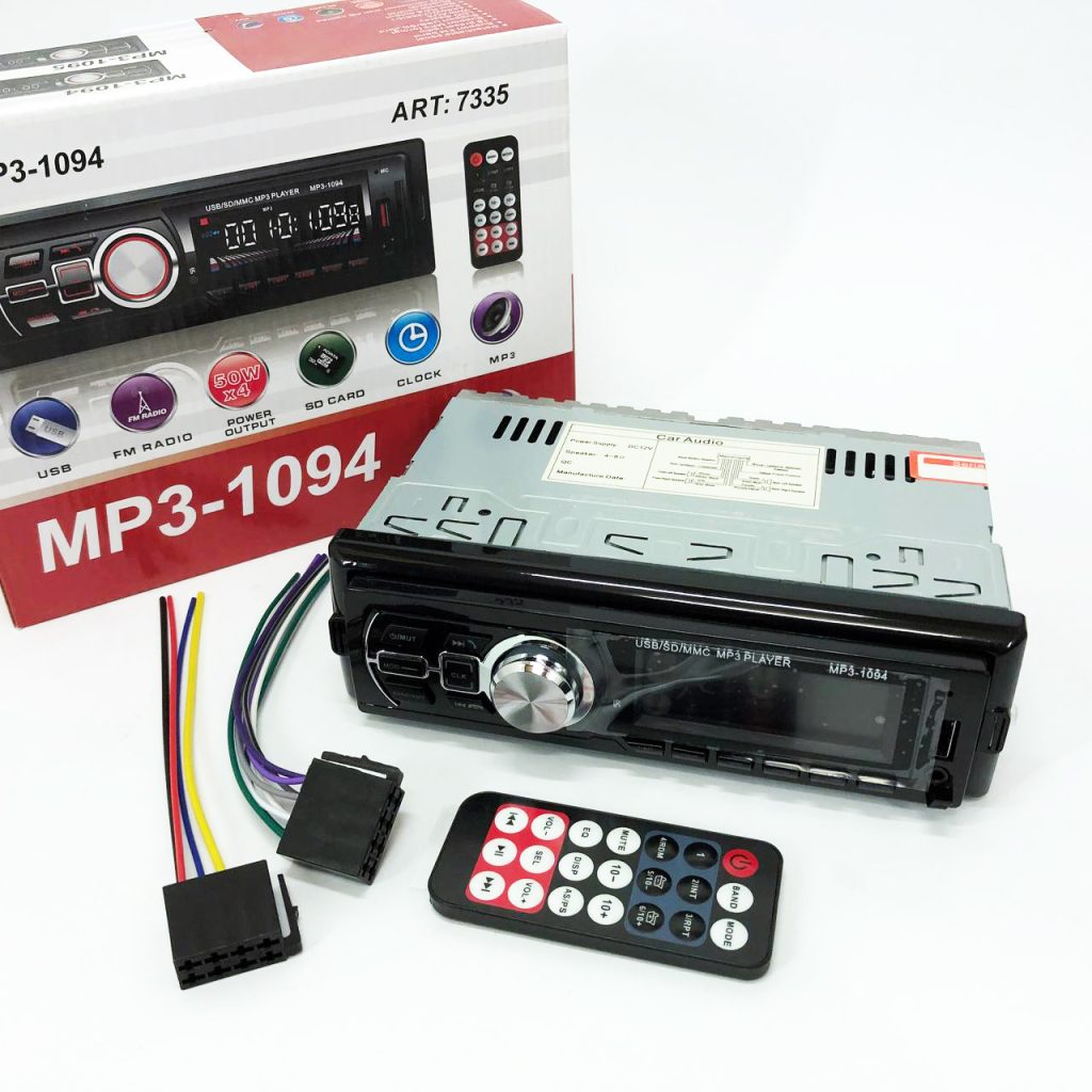 Автомагнітола зі знімною панеллю MP3 1094 з Bluetooth та пультом / Магнітола в машину / Автомобільна