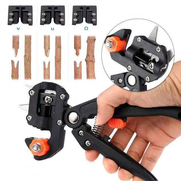 Професійний щеплювальний секатор Titan Professional Grafting Tool для обрізання та щеплення дерев