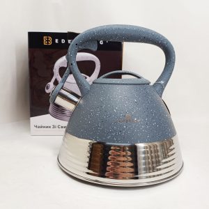 Чайник Edenberg EB-8827 нержавіюча сталь зі свистком 3л Gray