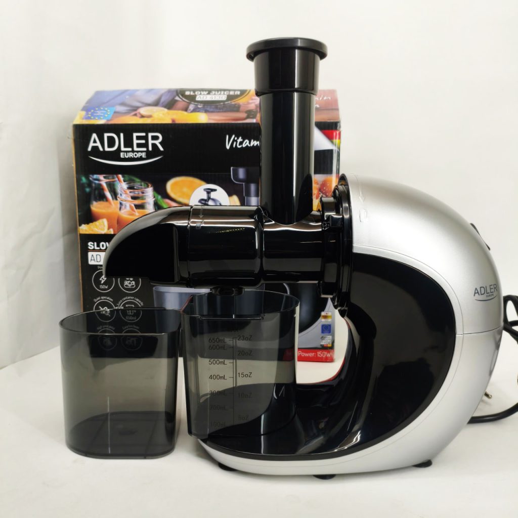 Соковитискач шнековий для цитрусових фруктів та овочів Adler AD 4130 домашній електричний на 150Вт