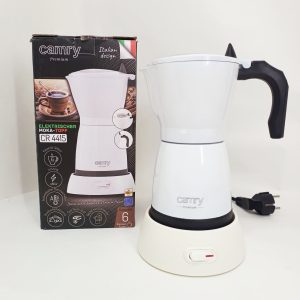 Гейзерна кавоварка електрична Camry Moka CR 4415 White