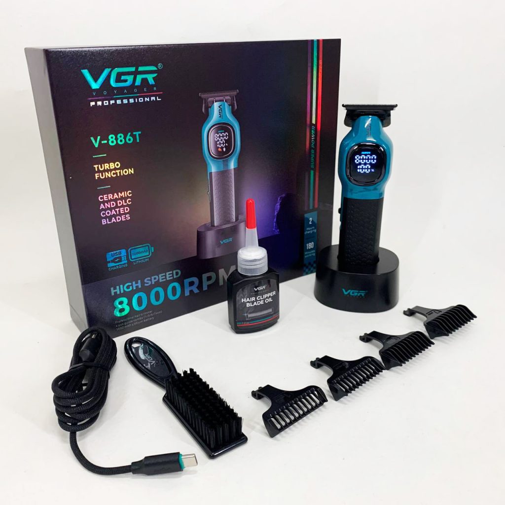 Тример для стрижки волосся VGR V-886T BLUE 8000RPM