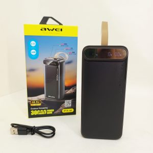 Зовнішній акумулятор Power bank Awei PA-12 30000mAh PD22,5W швидка зарядка