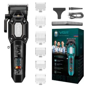 Акумуляторна машинка для стрижки VGR V-600. Колір: чорний