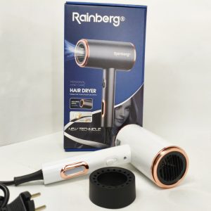 Фен стайлер Rainberg RB-2260 для волосся 3 швидкості 3 режими температури іонізація 1500Вт White