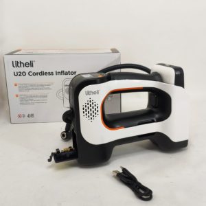 Аккумуляторный компрессор с фонарем Litheli питание от павербанка УМБ Litheli Power Bank 20000 мАч 45Вт