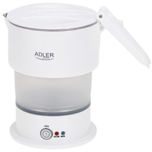Силіконовий туристичний чайник Adler AD 1377 white 0,6L для подорожей