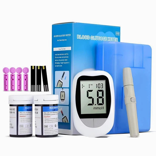 Апарат для вимірювання цукру 50 тестів від батареї Glucose Meter BY-100 для контролю рівня глюкози в крові