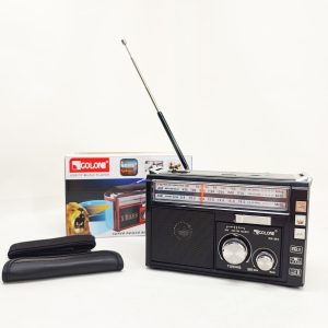 Радіоприймач портативне радіо Golon RX-381 акумуляторний ретро стовпчик usb sd mp3 fm Black