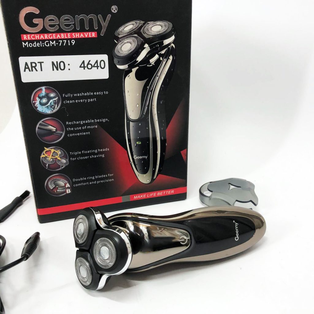 Електробритва Gemei GM-7719 Акумуляторна Електрична Бритва, Машинка для гоління триммер