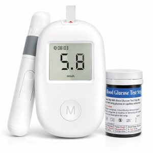 Глюкометр Glucose Meter GLM-76 з тест-смужками 50 шт — прилад для вимірювання цукру в крові