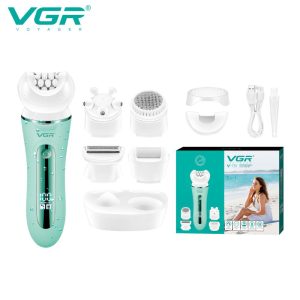 Епілятор VGR 5 в 1 V-751, 5 насадок Green