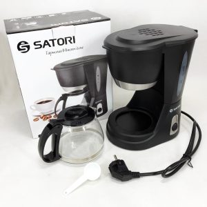 Кавоварка крапельна Satori SCM-600-PBL 650 Вт, Маленька кавомашина для дому, Маленька кавомашина