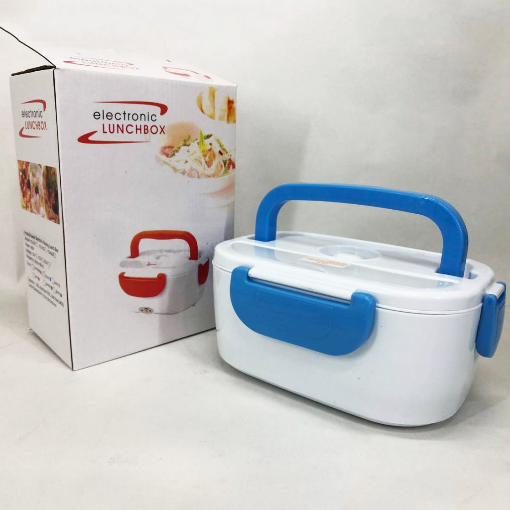 Ланч бокс електричний із підігрівом Lunch Heater 220 V Pro, ланч бокс від мережі Blue